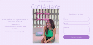 Rocio Belen et sur sa page contacte
