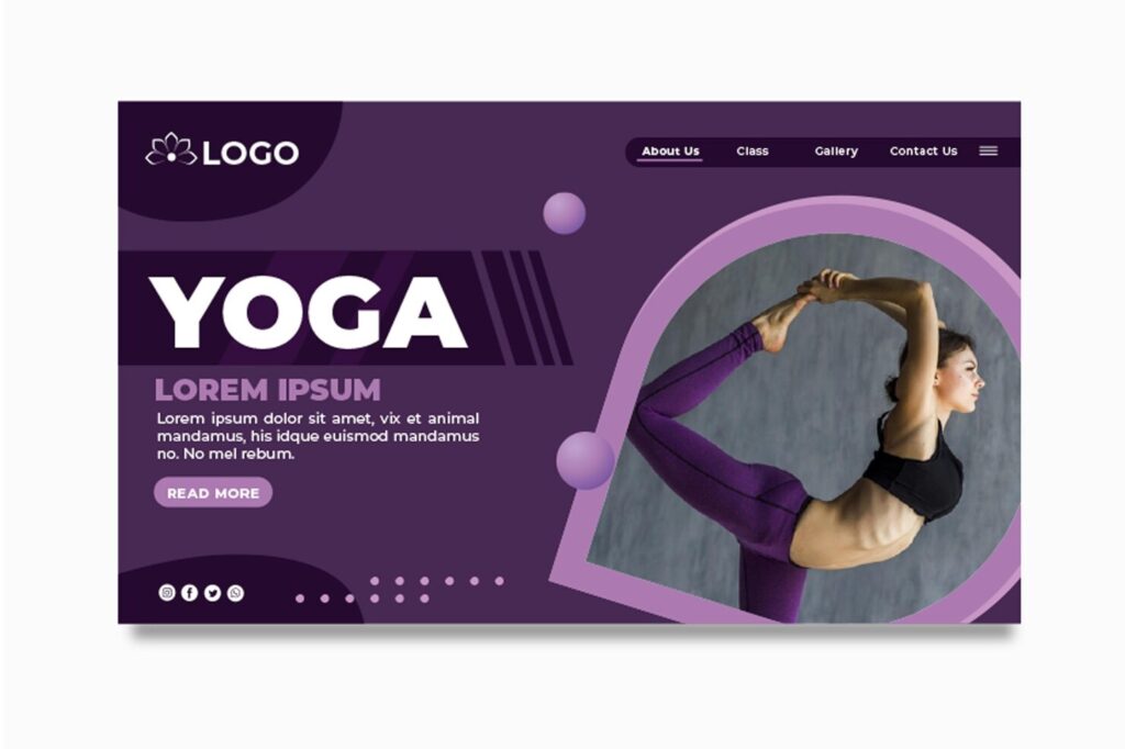 yoga class landing page yoga class landing page