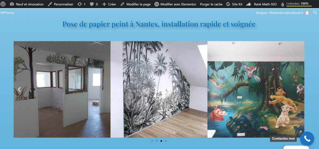 Page d'accueil capture d'écran nvpeinture 3